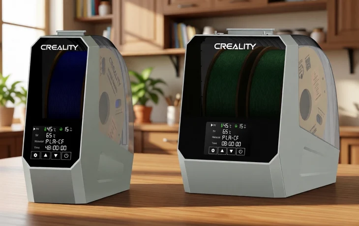 Новинка для 3D‑печатников: Creality выпустила сушилку для филамента Space Pi и Space Pi Plus